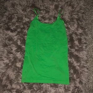 Green tank top
